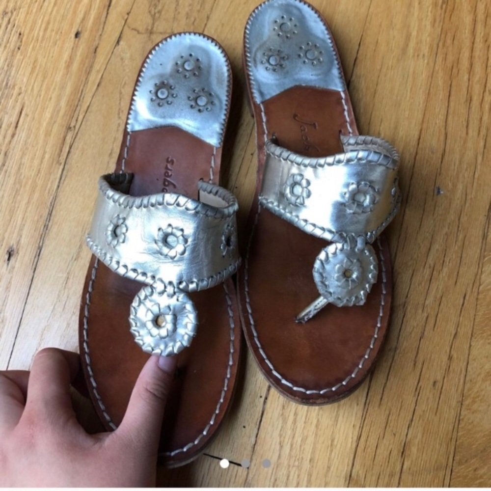 Jack Rogers Platinum Sandals